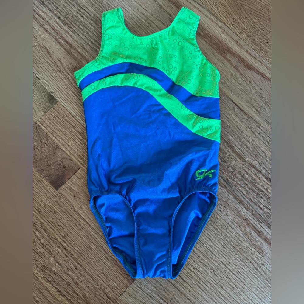 GK blue and green leotard - CM